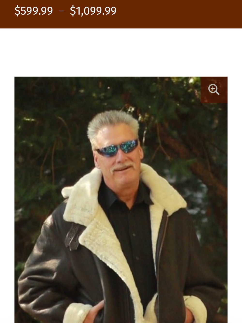 Sheepskin leather and wool coat